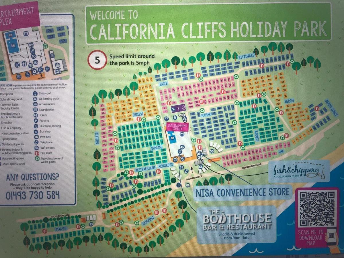 3 Bed ,Sleeps 8 Caravan California Cliffs Holiday Park Scratby Esterno foto